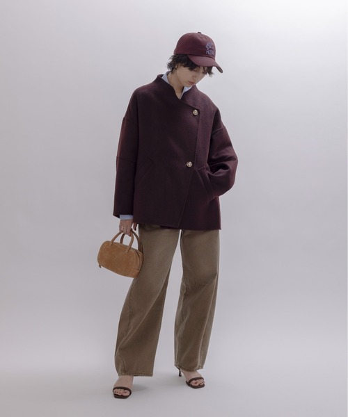 Eimee Law（エイミーロウ） コート アウター リバー仕立てハーフコート