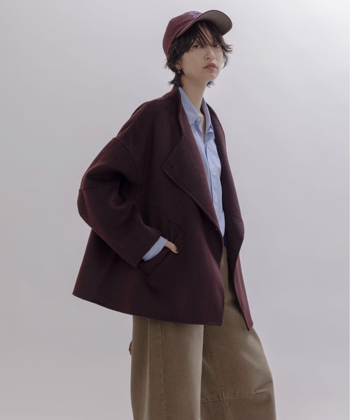 Eimee Law（エイミーロウ） コート アウター リバー仕立てハーフコート