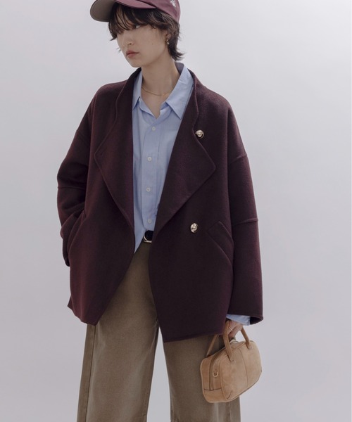 Eimee Law（エイミーロウ） コート アウター リバー仕立てハーフコート