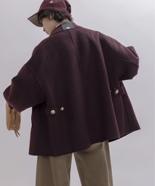 今期　完売品　新品未使用　エイミーロウ　リバー仕立てハーフコート Eimee Law（エイミーロウ） コート アウター リバー仕立てハーフコート