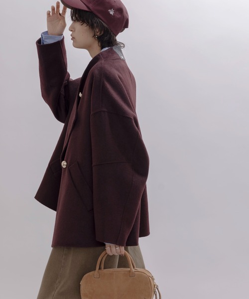 Eimee Law（エイミーロウ） コート アウター リバー仕立てハーフコート