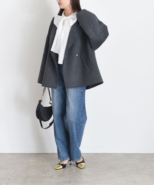 Eimee Law（エイミーロウ） コート アウター リバー仕立てハーフコート