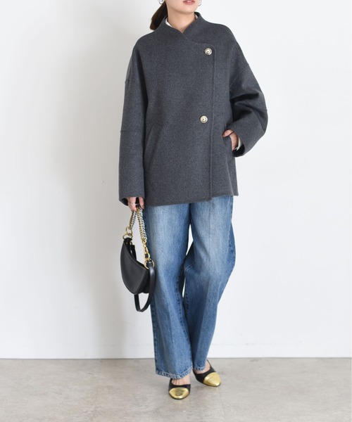 Eimee Law（エイミーロウ） コート アウター リバー仕立てハーフコート