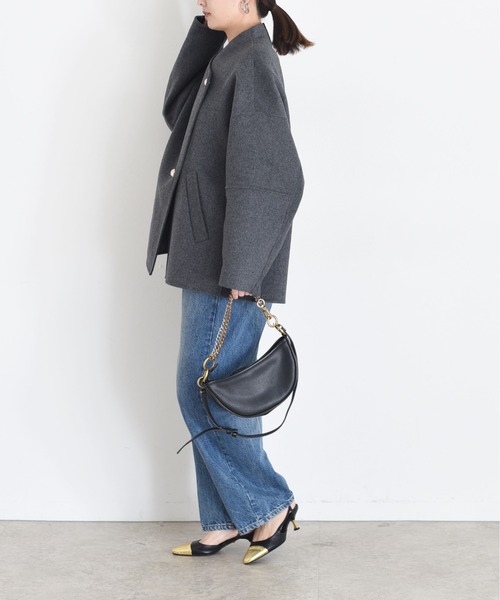 Eimee Law（エイミーロウ） コート アウター リバー仕立てハーフコート