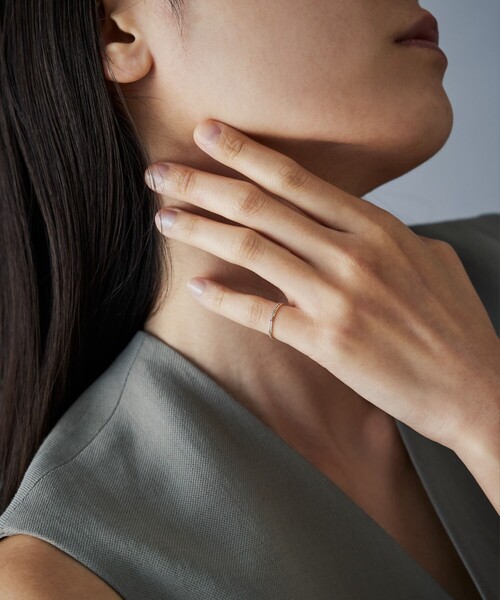 Jouete（ジュエッテ） 指輪 リング K10YG/WG ピンキーリング セット