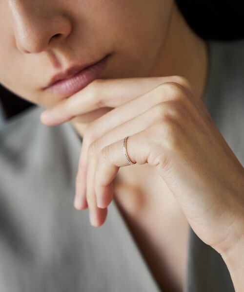 Jouete（ジュエッテ） 指輪 リング K10YG/WG ピンキーリング セット