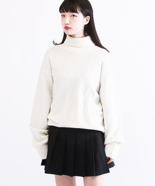 「Lulu ＆ Arnie」 長袖ニット LARGE ベージュ メンズ_画像2