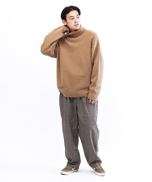 「Lulu ＆ Arnie」 長袖ニット LARGE ベージュ メンズ_画像5