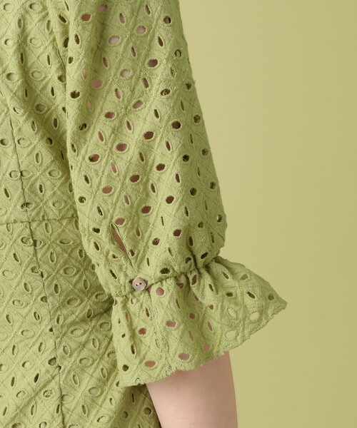 「DEICY」 半袖ワンピース 0 グリーン レディース_画像4