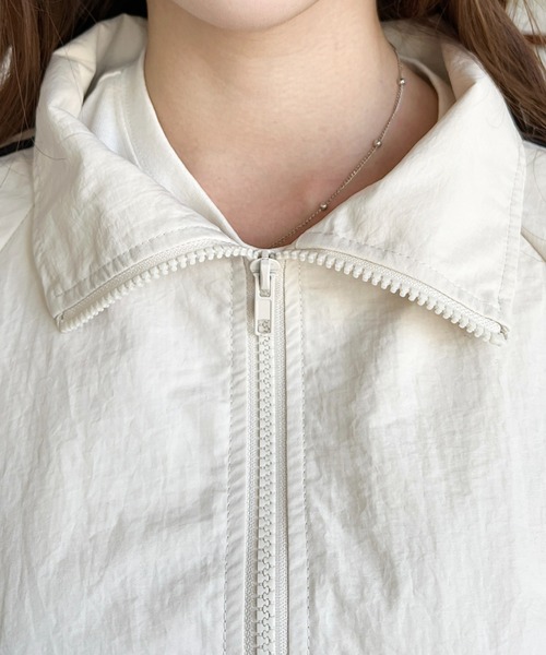 「moment+」 ナイロンブルゾン M アイボリー レディース_画像6