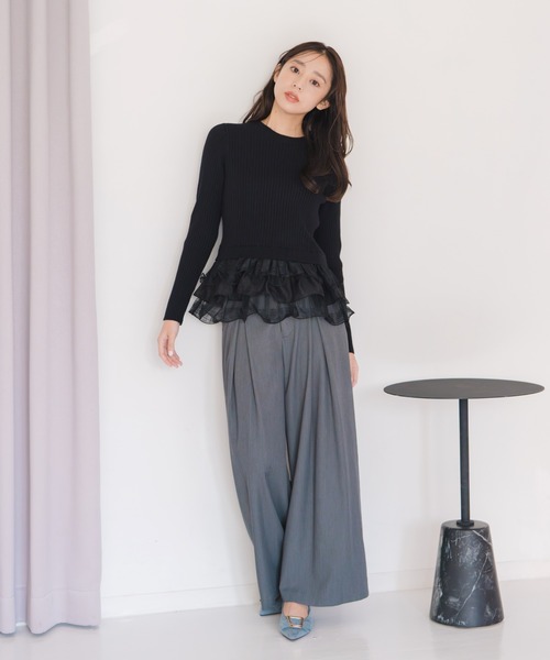 MISCH MASCH（ミッシュマッシュ） パンツ 2025秋冬新作 サイドベルト