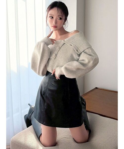 RESEXXY（リゼクシー） ニット セーター ビックカラーチョーカーニット