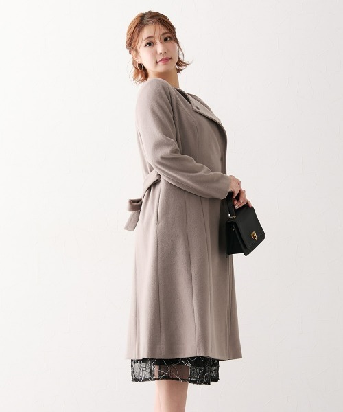 Nissen glamor（ニッセングラマー） ノーカラーコート コート 「大きい