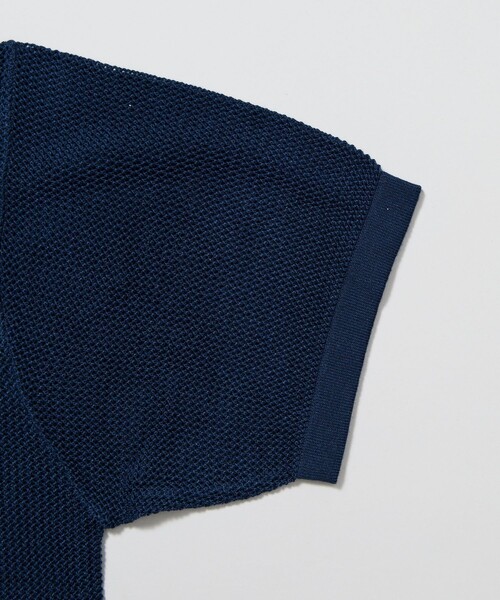 「FREAK'S STORE」 半袖ニット SMALL ネイビー メンズ_画像4