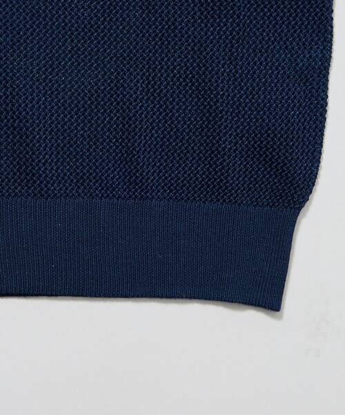 「FREAK'S STORE」 半袖ニット SMALL ネイビー メンズ_画像5