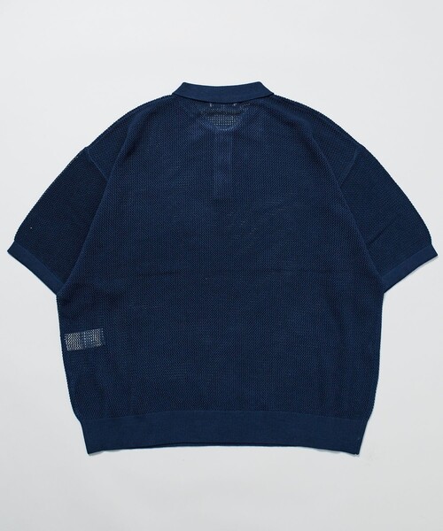 「FREAK'S STORE」 半袖ニット SMALL ネイビー メンズ_画像8