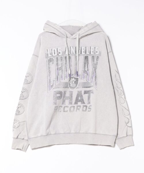 chillax（チラックス） パーカー 「CHILLAX」パウダーブリーチ加工