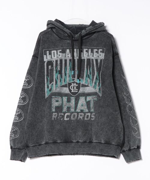 chillax（チラックス） パーカー 「CHILLAX」パウダーブリーチ加工