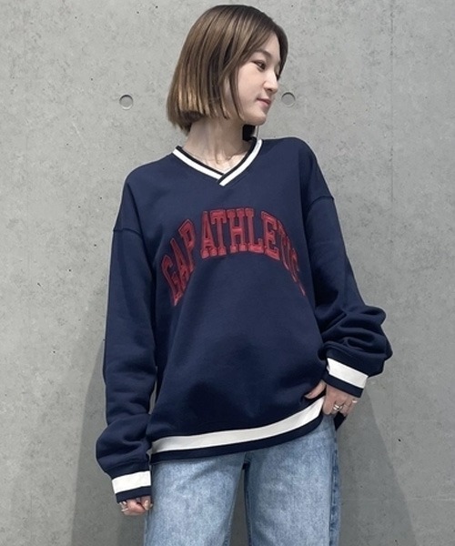 GAP（ギャップ） スウェットカットソー L ネイビー メンズ : ZOZOTOWN