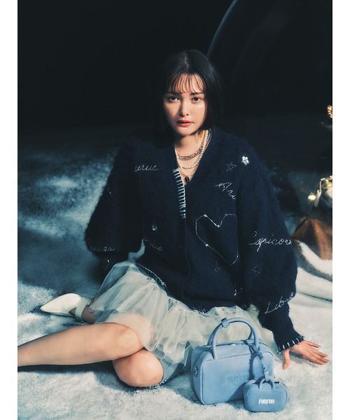 FURFUR（ファーファー） カーディガン スターモチーフ刺繍カーディガン