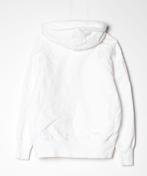 「TOMMY JEANS」 ワンポイントプルオーバーパーカー S ホワイト メンズ_画像2