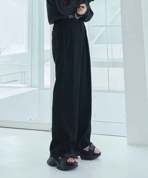 「ADAMASTE」 スラックス SMALL ベージュ メンズ_画像2
