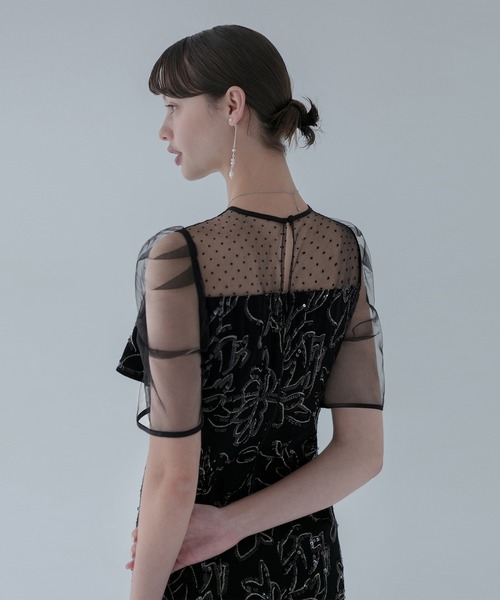 「Leja」 半袖ワンピース SMALL ブラック レディースの画像