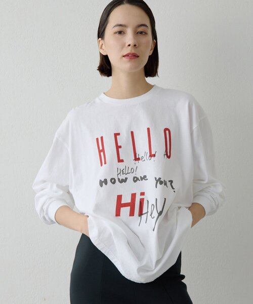 Whim Gazette(ウィム ガゼット) tシャツ ロゴロングスリーブTシャツ Whim Gazette(ウィム ガゼット) tシャツ ロゴロングスリーブTシャツ