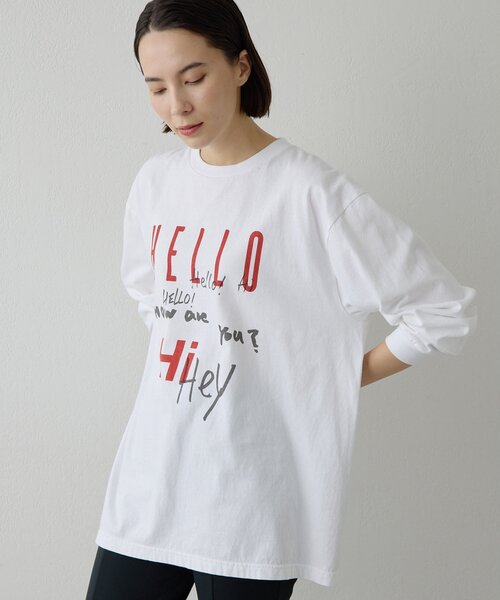 Whim Gazette（ウィム ガゼット） tシャツ ロゴロングスリーブTシャツ