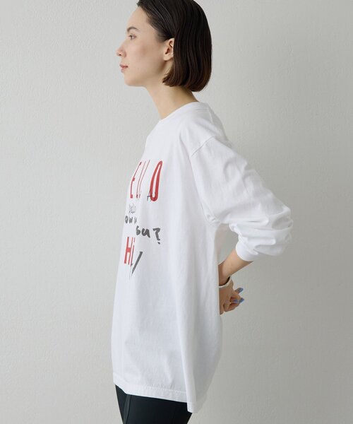 完売品⭐️新品、未使用、タグ付ウィムガゼットGAZETTEロゴTシャツ Whim Gazette（ウィム ガゼット） tシャツ ロゴロングスリーブTシャツ
