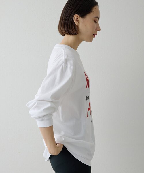Whim Gazette（ウィム ガゼット） tシャツ ロゴロングスリーブTシャツ