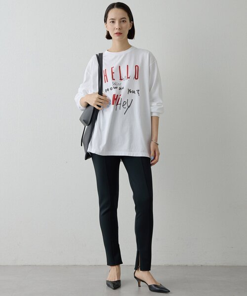 【タグ付き未使用品】Whim Gazette GAZETTEロゴ Tシャツ Whim Gazette（ウィム ガゼット） tシャツ ロゴロングスリーブTシャツ