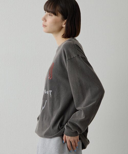 Whim Gazette（ウィム ガゼット） tシャツ ロゴロングスリーブTシャツ