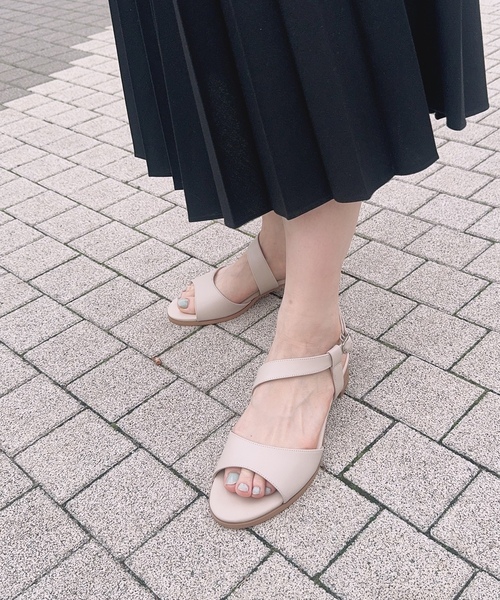 「neue diffusion」 ヒールサンダル 24cm ブラック レディース_画像5