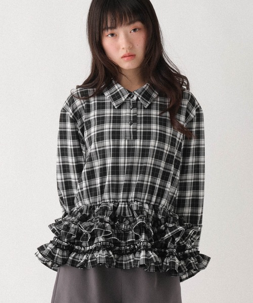 yori♡ヘムフリルワイドtee 専用】yori ヨリ ヘムフリルワイドTee 【公式通販】