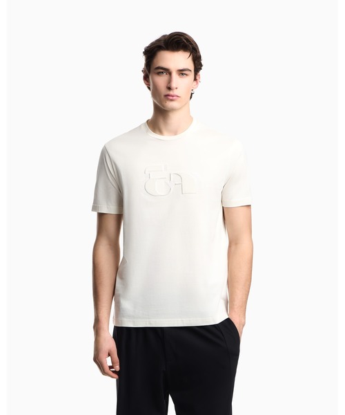 12D677-9 EMPORIO ARMANI エンポリオアルマーニ トップス EMPORIO ARMANI tシャツ 「オンライン限定」「エンポリオ アルマーニ