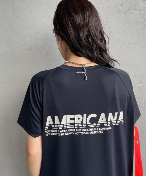 AMERICANA（アメリカーナ） ワンピース 半袖 別注 バックロゴプリント