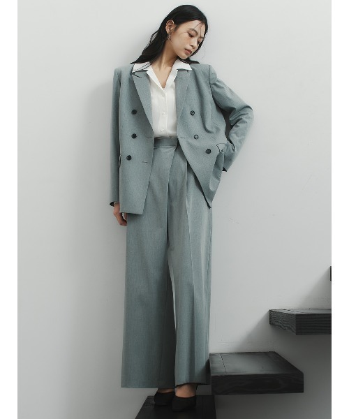 anuans（アニュアンス） ブラウス シャツ セミシアーオープンカラー