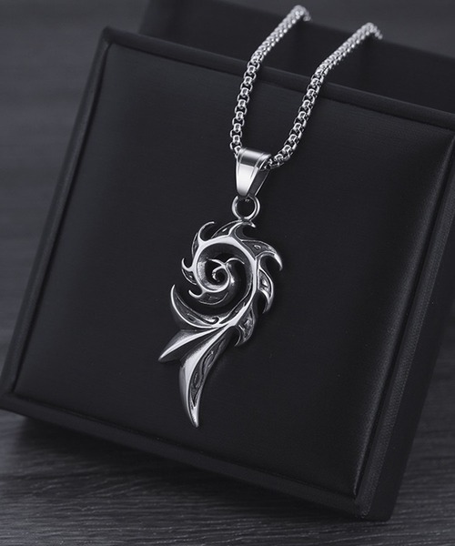WESTSEA（ウエストシー） ネックレス ゴシッククロス 薔薇モチーフ 
