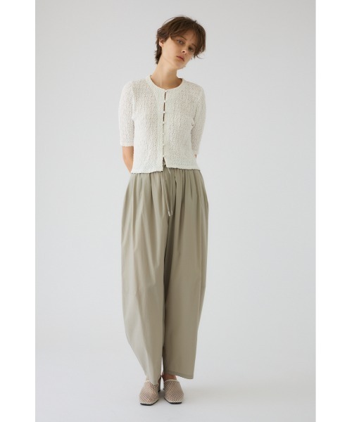 RIM.ARK ニット セーター Shirring lace compact tops シャーリング 