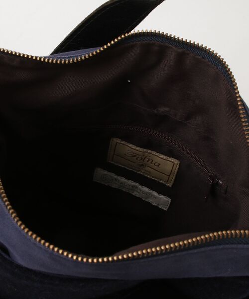 「HARRIS TWEED」 2WAYバッグ - ネイビー レディース_画像4