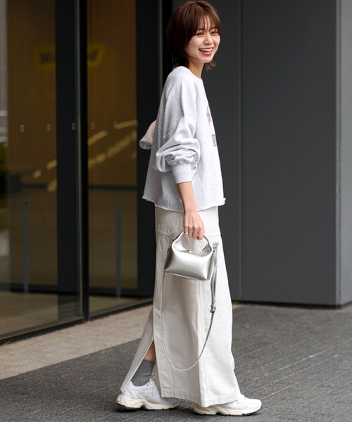 「JOURNAL STANDARD relume」 ロングスカート 38 カーキ レディースの画像