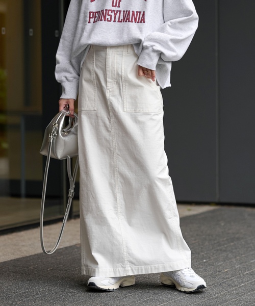 「JOURNAL STANDARD relume」 ロングスカート 38 カーキ レディースの画像