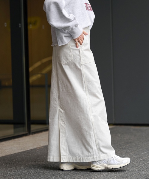 「JOURNAL STANDARD relume」 ロングスカート 38 カーキ レディースの画像
