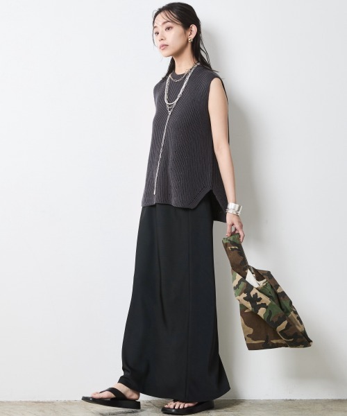 「CHIC STYLE」 スカート L ブラック レディース_画像2