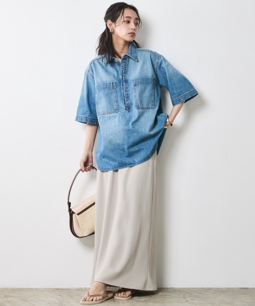 「CHIC STYLE」 スカート L ブラック レディース_画像9