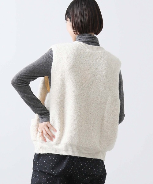 「Gready Brilliant」 「favori」ニットベスト 38 グレー レディース_画像8