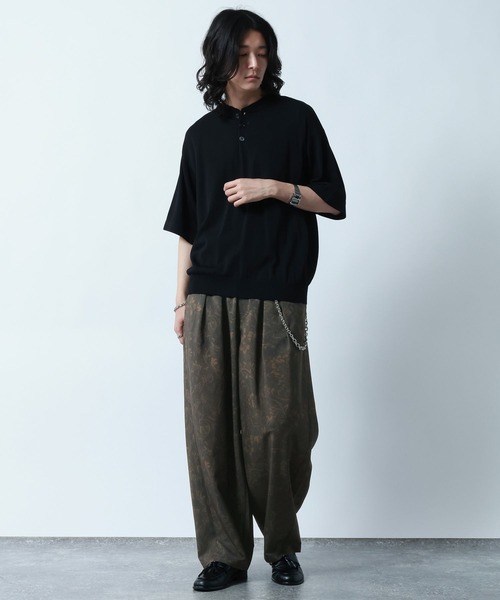 RAGEBLUE（レイジブルー） ワイドパンツ スラックス Botanical Pattern