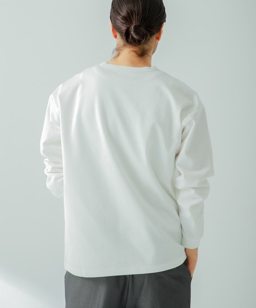 「URBAN RESEARCH Sonny Label」 長袖Tシャツ MEDIUM ホワイト メンズ_画像4