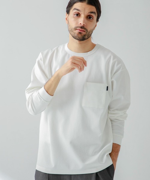 「URBAN RESEARCH Sonny Label」 長袖Tシャツ MEDIUM ホワイト メンズ_画像6